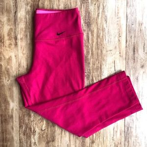 Bright Pink Nike Capri Leggings
